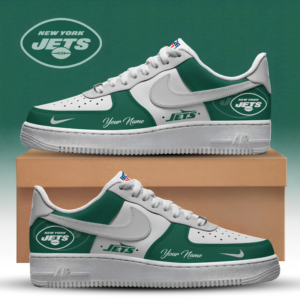 Limited Edition – Customized NFL Nyj New York Jets Af1 Sneakers