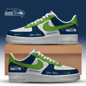 Limited Edition – Customized NFL Seattle Seahawks Af1 Sneakers