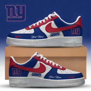 Limited Edition – Customized NFL New York Giants Af1 Sneakers