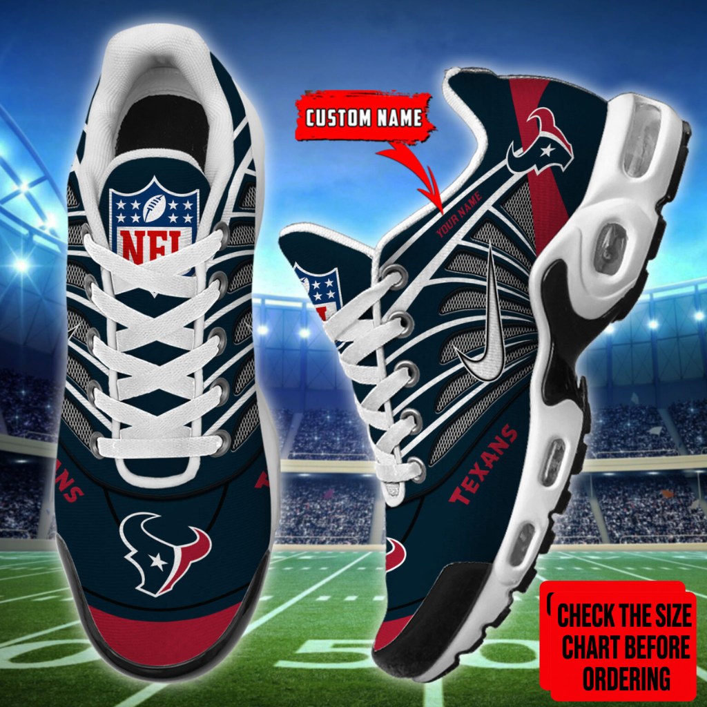 Limited Edition – Customized NFL Houston Texans Air Max Plus Sneakers