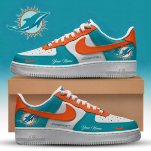 Limited Edition – Customized NFL Miami Dolphins Af1 Sneakers