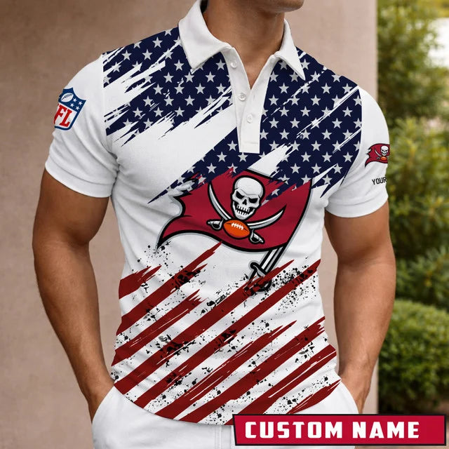 Limited Edition – Customized NFL Tampa Bay Buccaneers Polo Shirt - Image 2