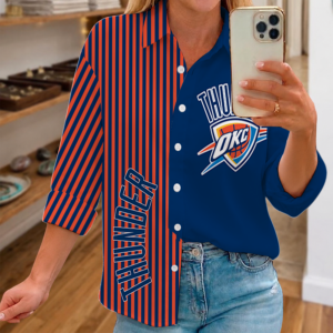 Limited Edition – Customized NBA Oklahoma City Thunder Women Casual Shirt For Fan