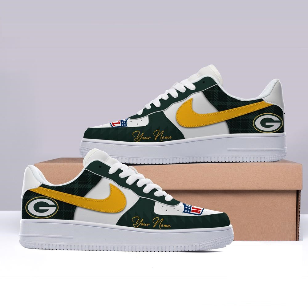 Limited Edition – Customized NFL Green Bay Packers Af1 Shoes