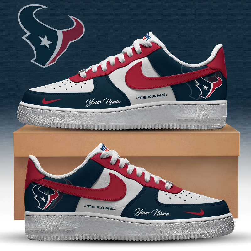 Limited Edition – Customized NFL Houston Texans Af1 Sneakers