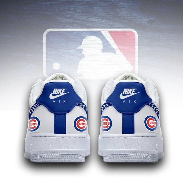 Limited Edition – Customized MLB Chicago Cubs Af1 Sneakers - Image 3