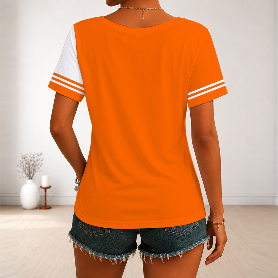 Limited Edition – Customized NHL Anaheim Ducks V-Neck Female Shirt - Image 2