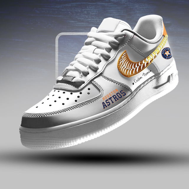 Limited Edition – Customized MLB Houston Astros Af1 Sneakers - Image 2