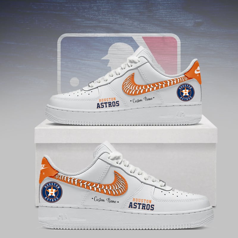 Limited Edition – Customized MLB Houston Astros Af1 Sneakers