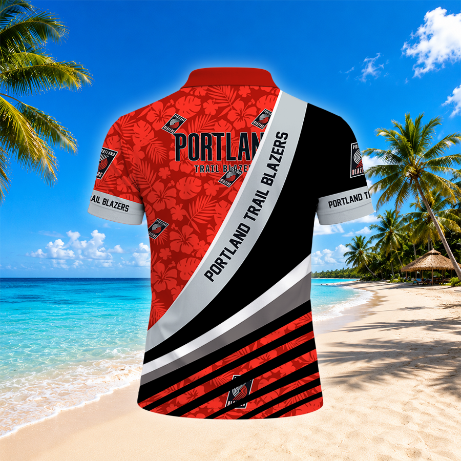 Limited Edition – Customized NBA Portland Trail Blazers Polo Shirt - Image 2
