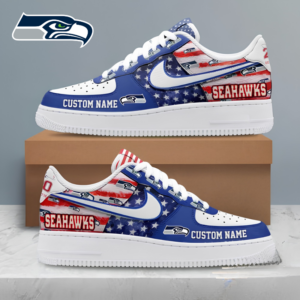 Limited Edition – Customized NFL Seattle Seahawks Af1 Shoes