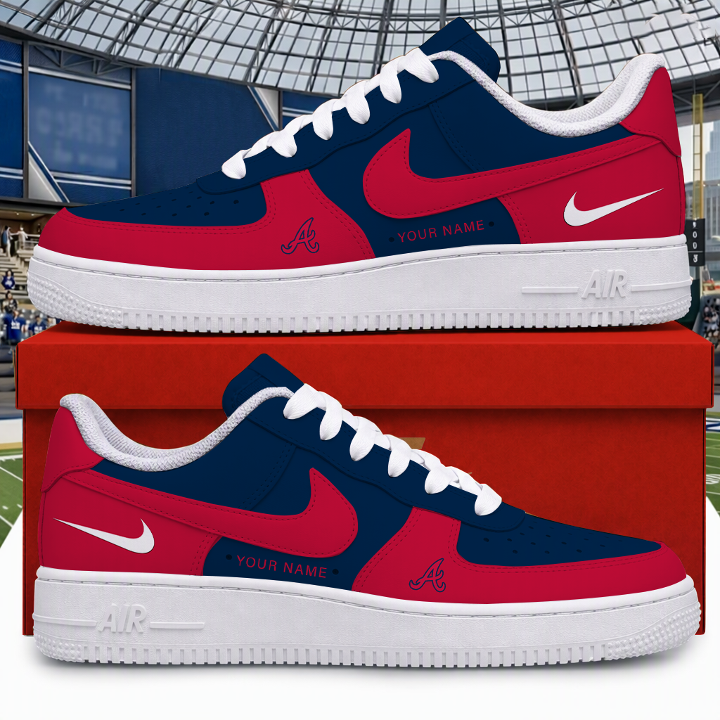 Limited Edition – Customized MLB Atlanta Braves Air Force 1 Shoes