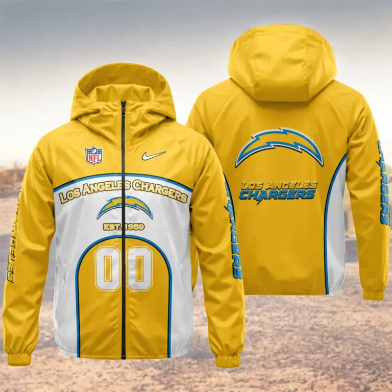 Limited Edition – Customized NFL Los Angeles Chargers Windbreaker Jacket