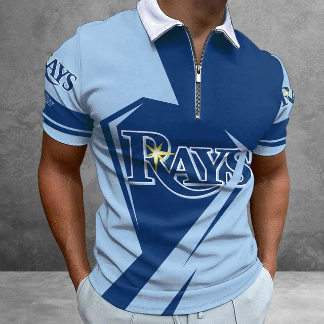 Limited Edition – Customized MLB Tampa Bay Rays Zip Polo Shirt