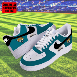 Limited Edition – Customized NFL Jacksonville Jaguars Air Force 1 Shoes