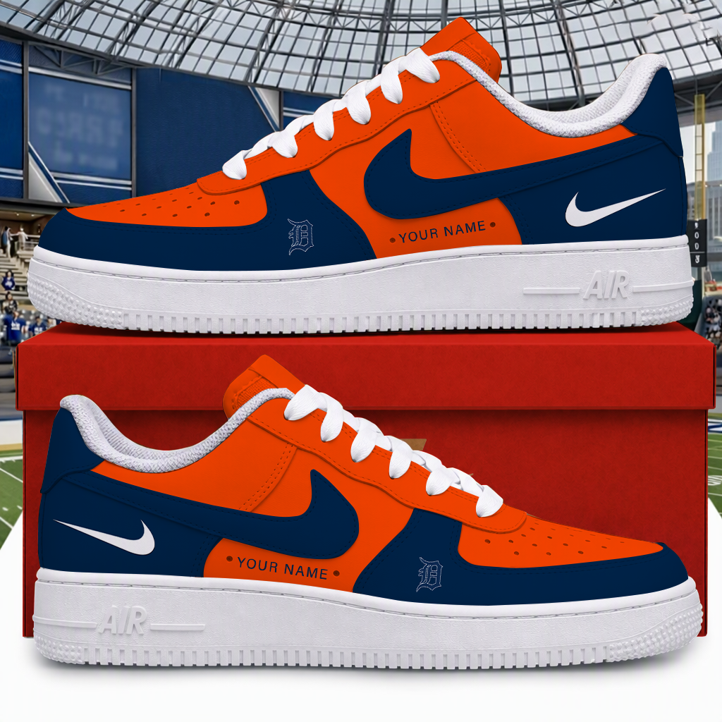 Limited Edition – Customized MLB Detroit Tigers Air Force 1 Shoes