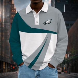 Limited Edition – Customized NFL Philadelphia Eagles Long Sleeve Polo Shirt