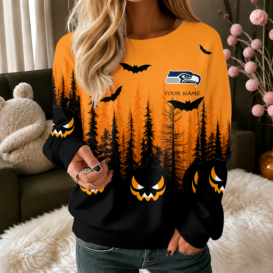 Limited Edition – Customized NFL Seattle Seahawks Unisex Halloween Sweatshirt