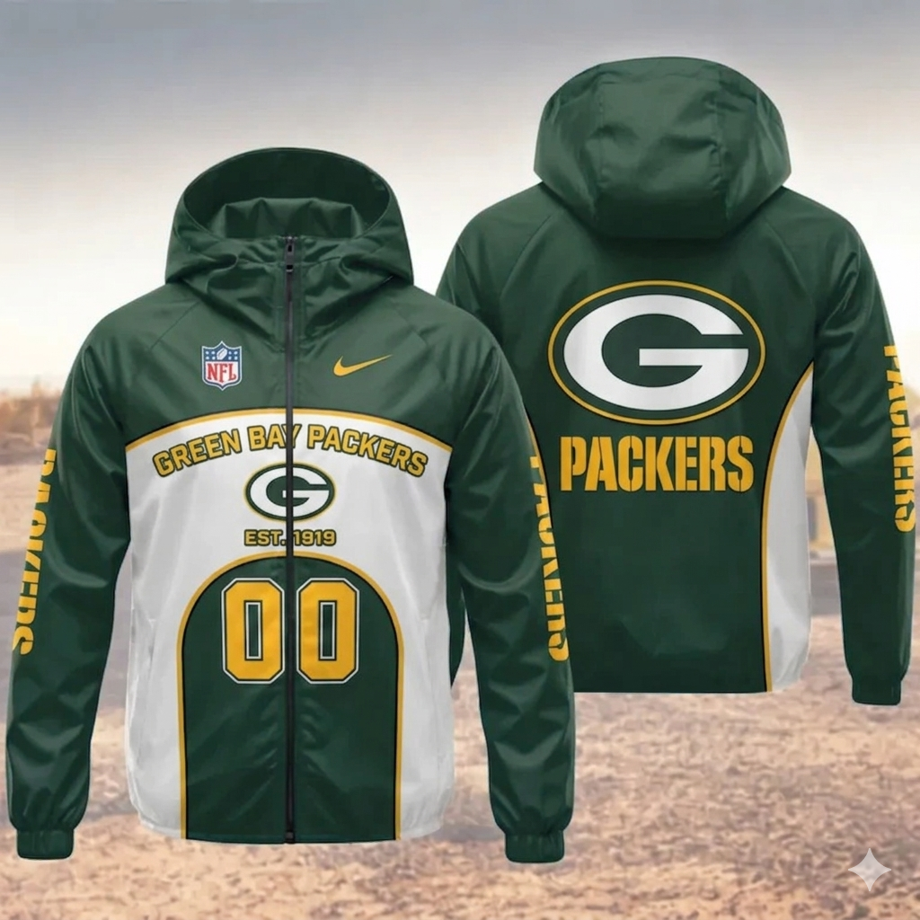 Limited Edition – Customized NFL Green Bay Packers Windbreaker Jacket