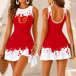 Limited Edition – Customized Nhl Calgary Flames Women’s Summer Skort Dress