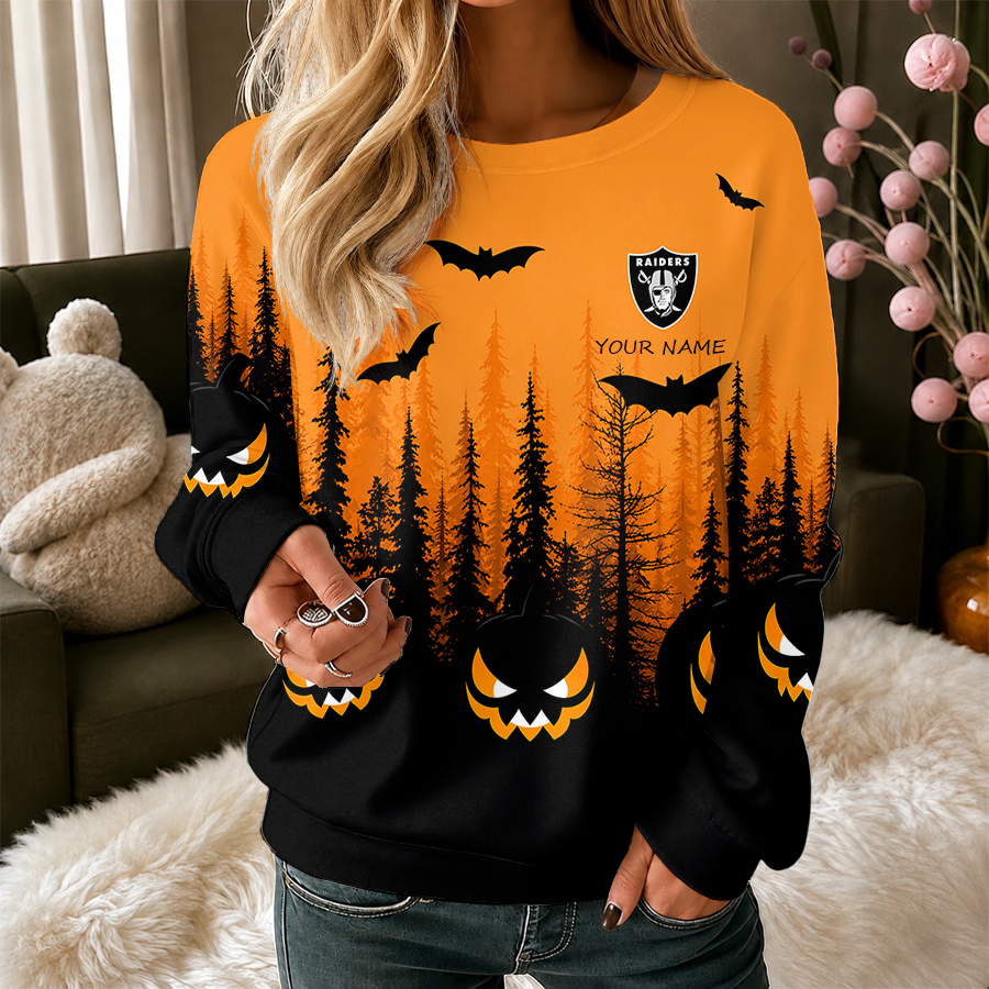 Limited Edition – Customized NFL Las Vegas Raiders Unisex Halloween Sweatshirt