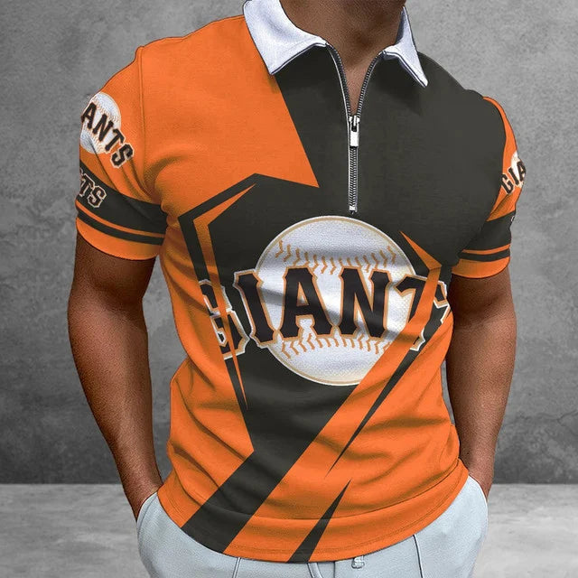 Limited Edition – Customized MLB San Francisco Giants Zip Polo Shirt