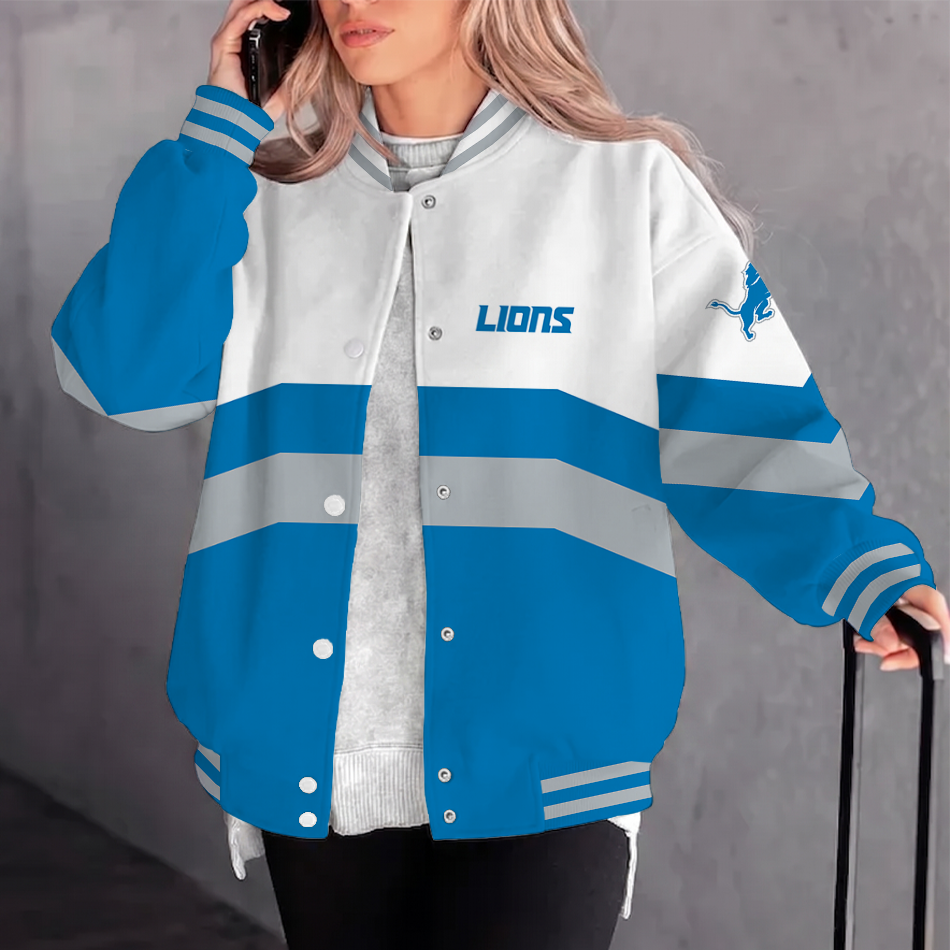Limited Edition – Customized NFL Detroit Lions Varsity Jacket & Baseball Jacket