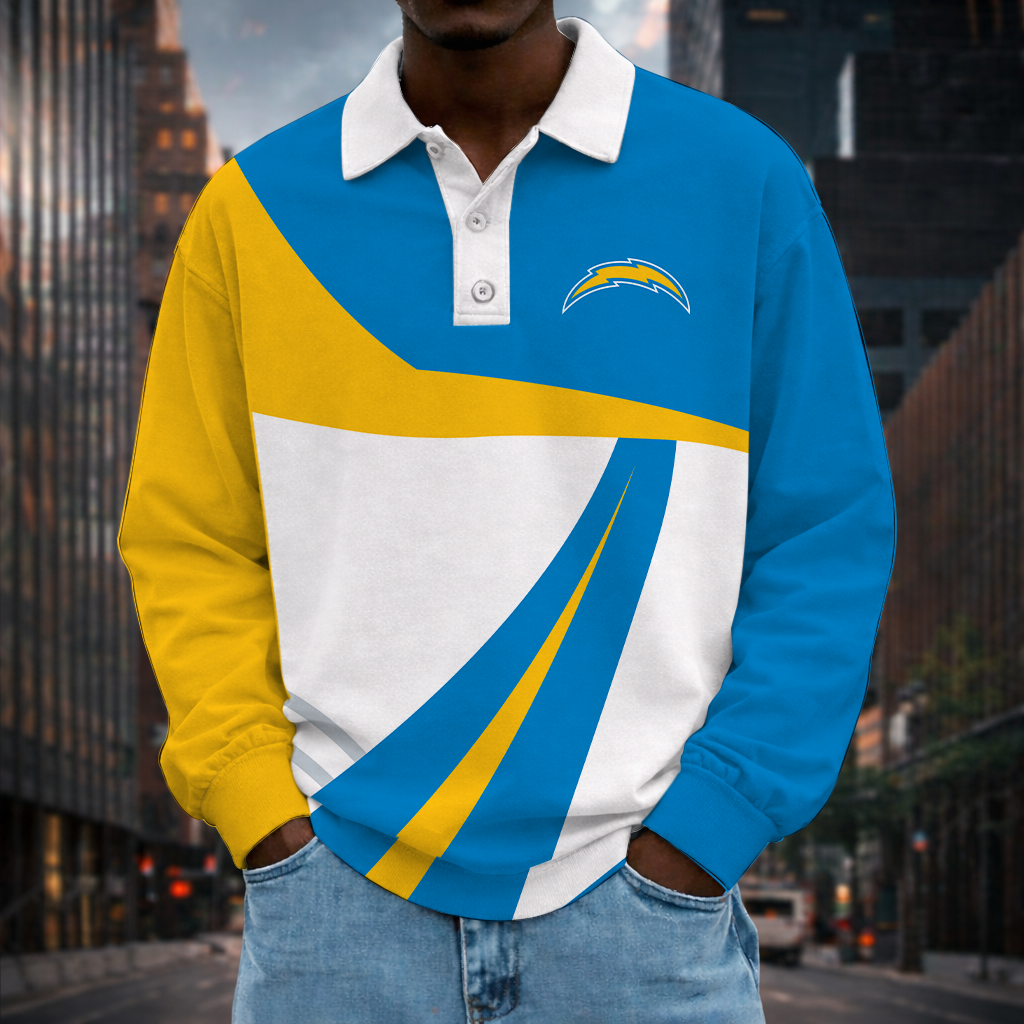 Limited Edition – Customized NFL Los Angeles Chargers Long Sleeve Polo Shirt