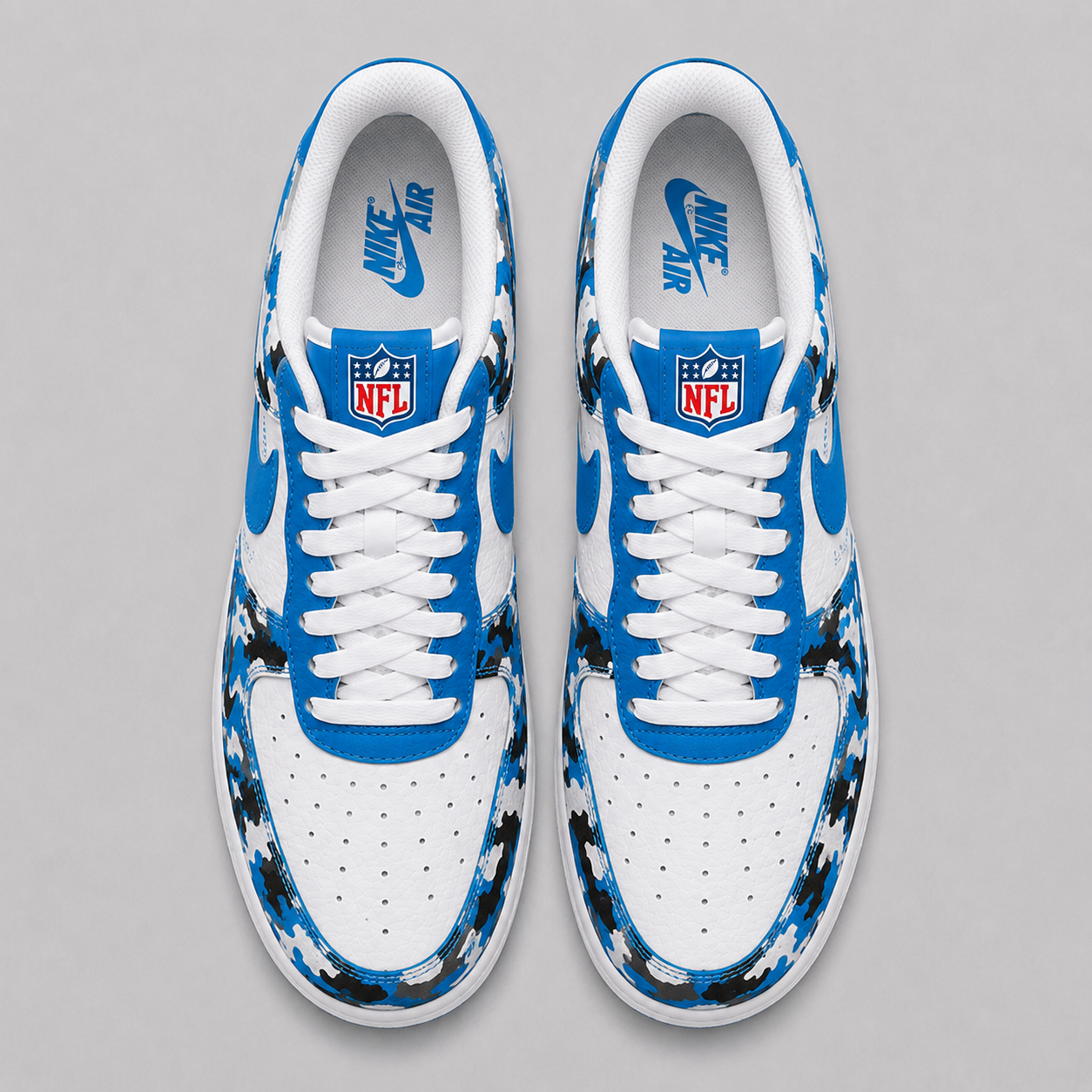 Limited Edition – Customized NFL Carolina Panthers Air Force 1 Shoes - Image 2