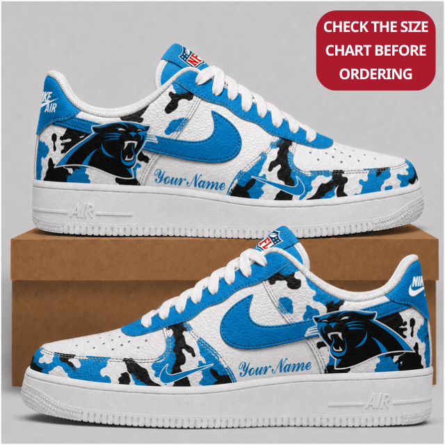Limited Edition – Customized NFL Carolina Panthers Air Force 1 Shoes