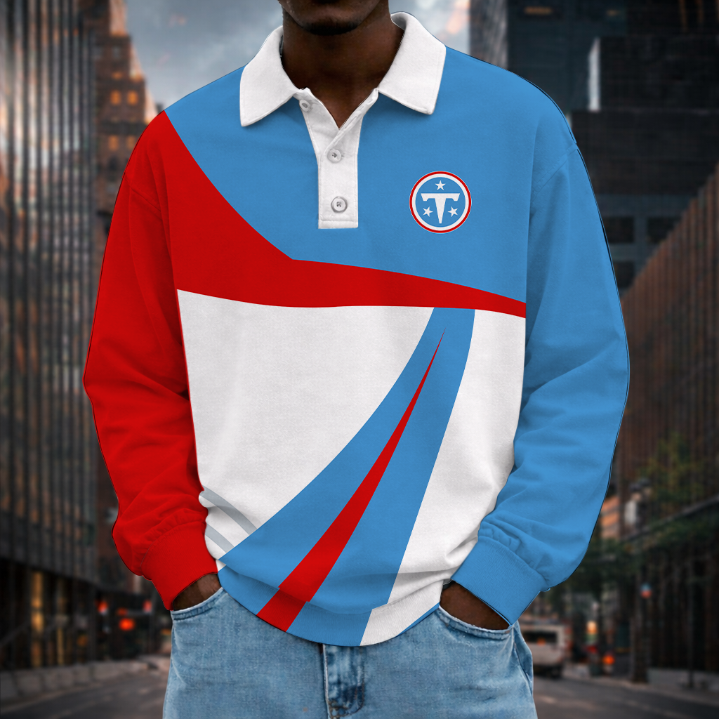 Limited Edition – Customized NFL Tennessee Titans Long Sleeve Polo Shirt