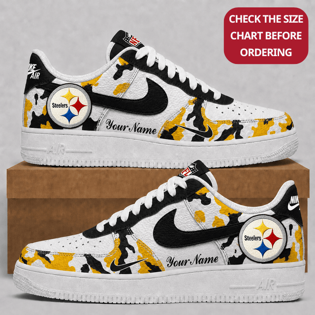 Limited Edition – Customized NFL Pittsburgh Steelers Air Force 1 Shoes