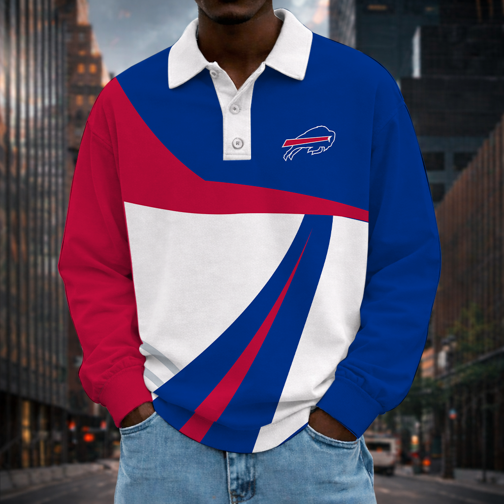 Limited Edition – Customized NFL Buffalo Bills Long Sleeve Polo Shirt