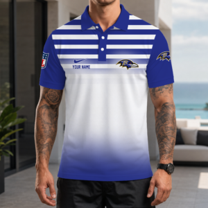 Limited Edition – Customized NFL Baltimore Ravens Polo Shirt
