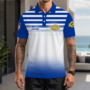 Limited Edition – Customized NFL Los Angeles Rams Polo Shirt