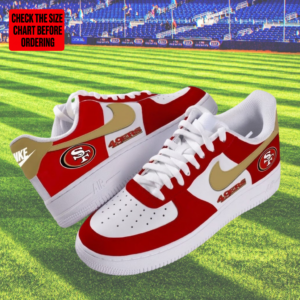 Limited Edition – Customized NFL San Francisco 49Ers Air Force 1 Shoes