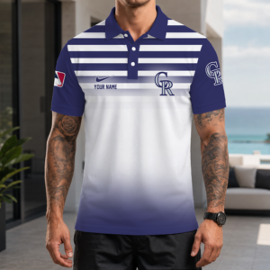 Limited Edition – Customized MLB Colorado Rockies Polo Shirt