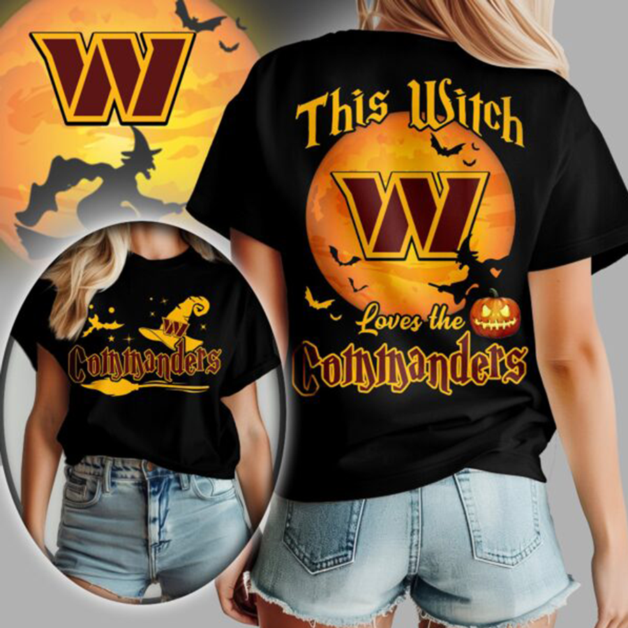 Limited Edition – Customized NFL Washington Commanders Halloween T-Shirt