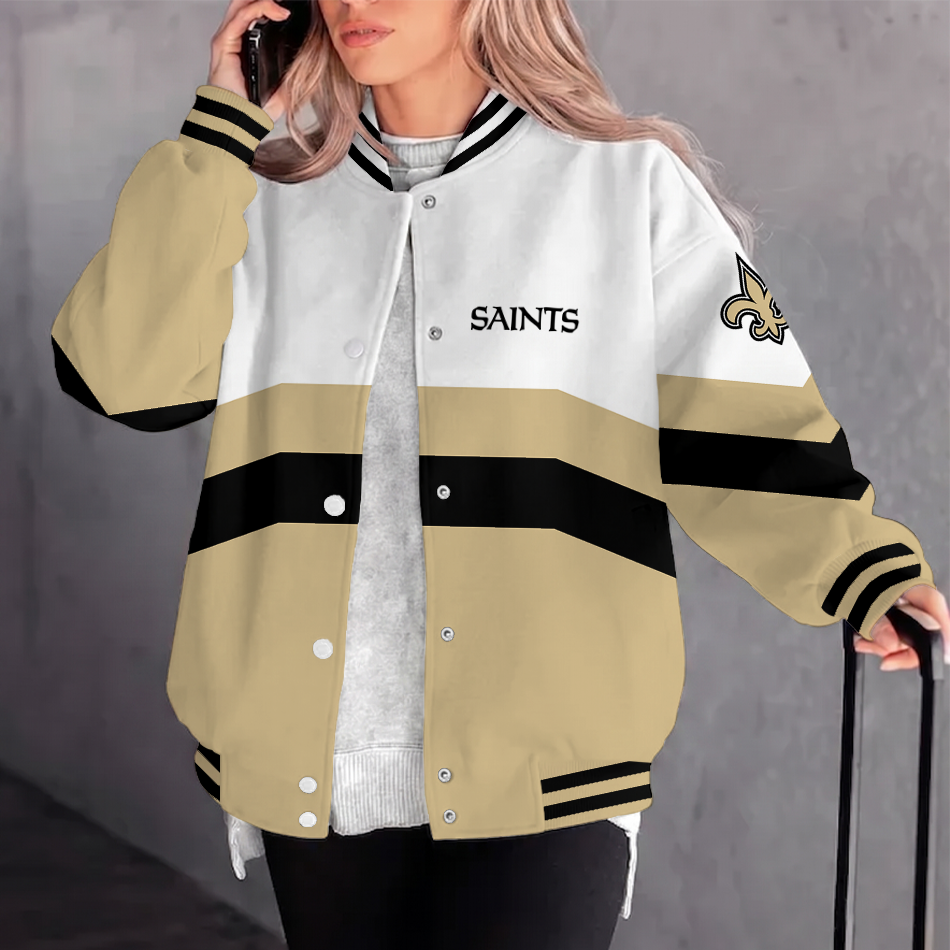 Limited Edition – Customized NFL New Orleans Saints Varsity Jacket & Baseball Jacket