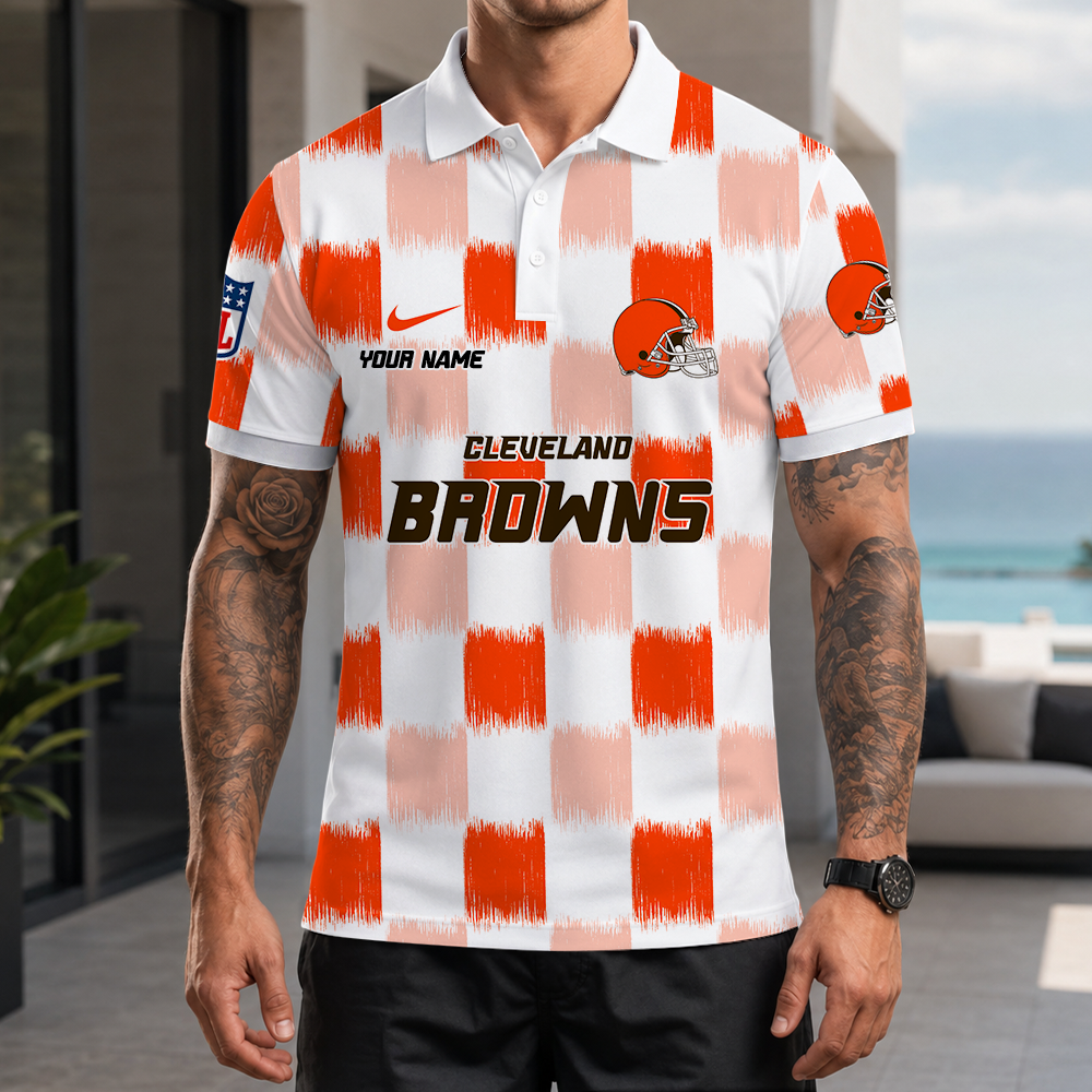 Limited Edition – Customized NFL Cleveland Browns Polo Shirt