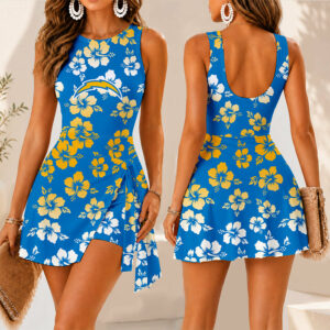 Limited Edition – Customized NFL Los Angeles Chargers Women’s Summer Skort Dress