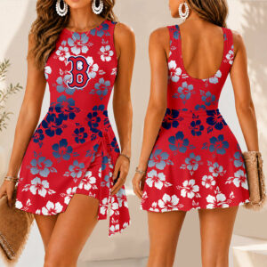 Limited Edition – Customized MLB Boston Red Sox Women’s Summer Skort Dress