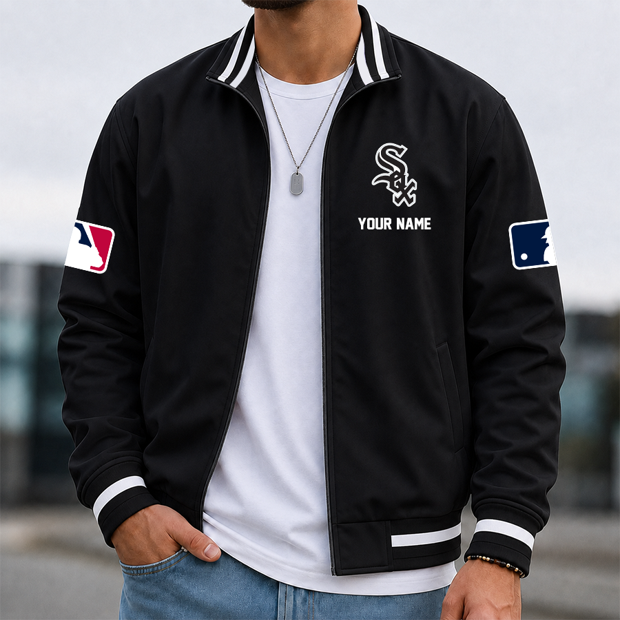 Limited Edition – Customized MLB Chicago White Sox Multicolor Men’s Casual Jacket - Image 2