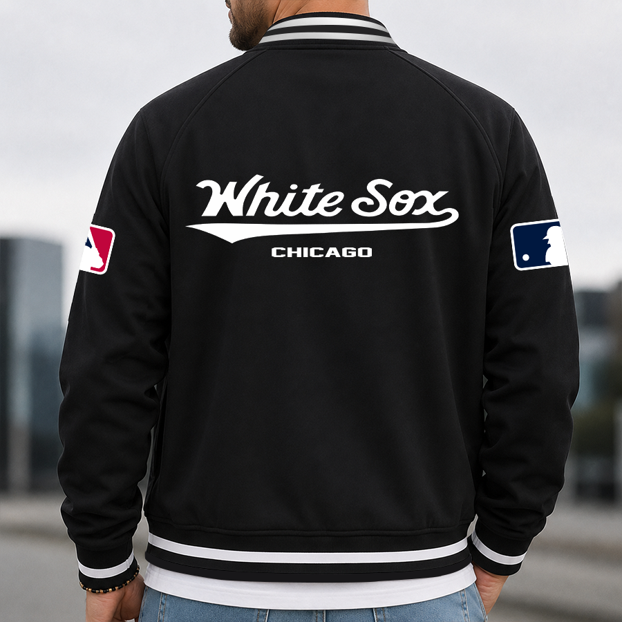 Limited Edition – Customized MLB Chicago White Sox Multicolor Men’s Casual Jacket - Image 3