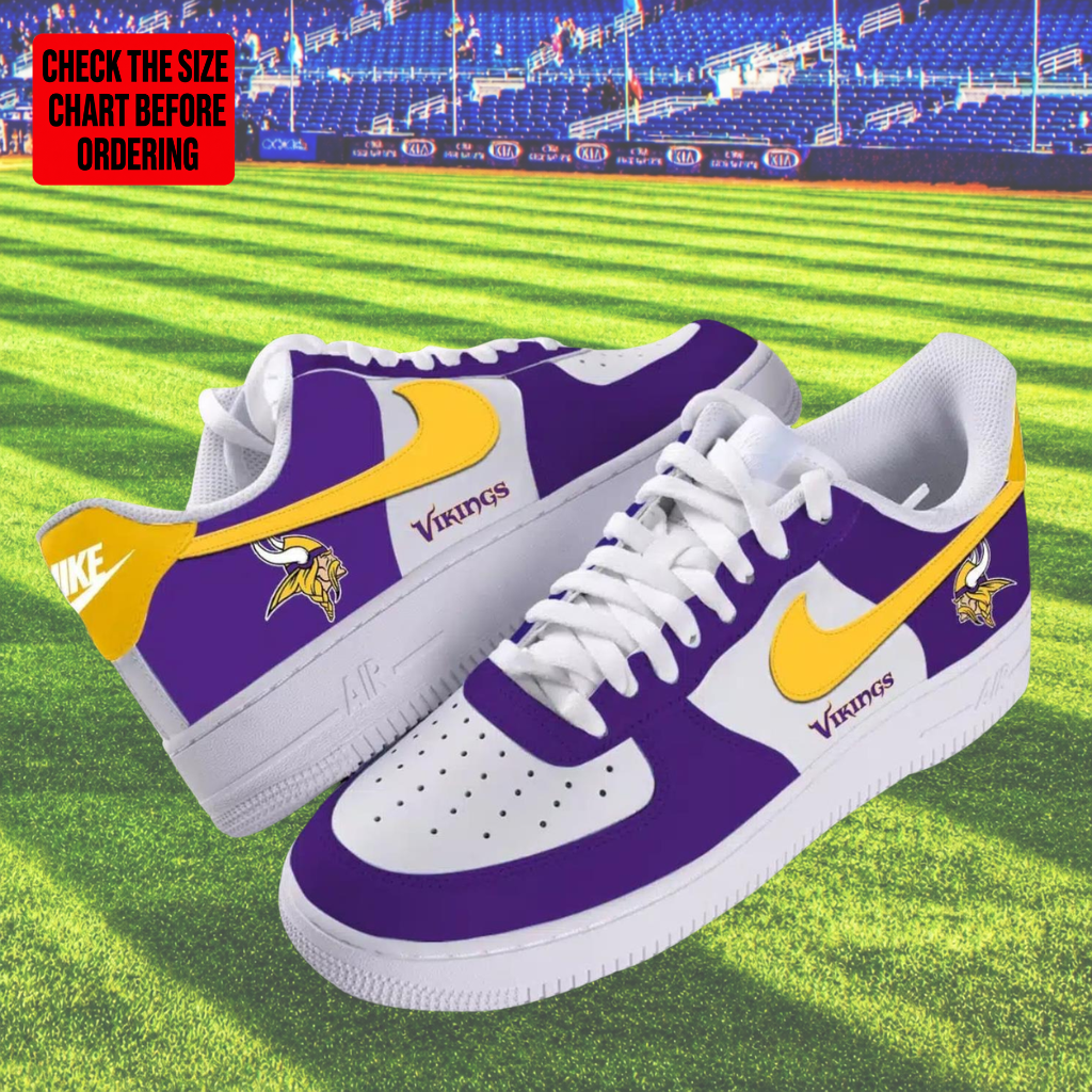 Limited Edition – Customized NFL Minnesota Vikings Air Force 1 Shoes