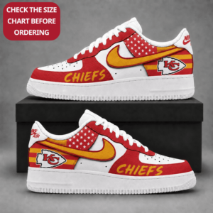 Limited Edition – Customized NFL Kansas City Chiefs Air Force 1 Shoes