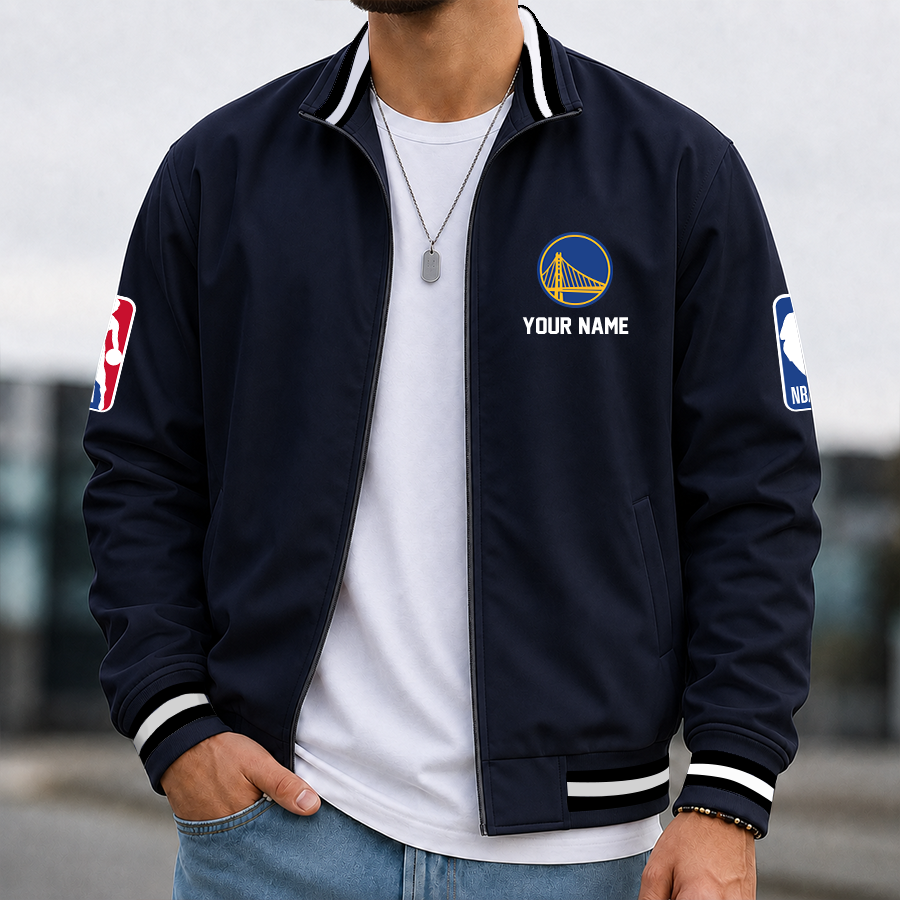 Limited Edition – Customized NBA Golden State Warriors Multicolor Men’s Casual Jacket - Image 2