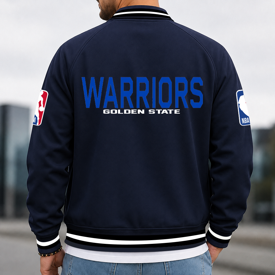 Limited Edition – Customized NBA Golden State Warriors Multicolor Men’s Casual Jacket - Image 3