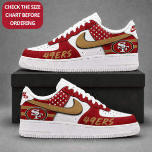 Limited Edition – Customized NFL San Francisco 49Ers Air Force 1 Shoes
