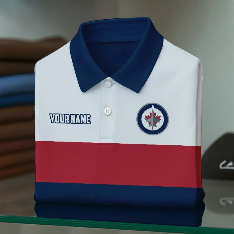 Limited Edition – Customized Nhl Winnipeg Jets Polo Shirt - Image 2